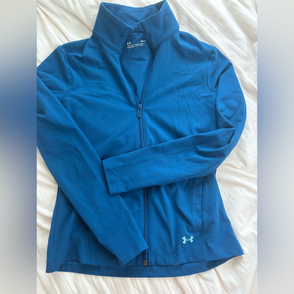 Under Armour Teal Zip-Up Hoodie